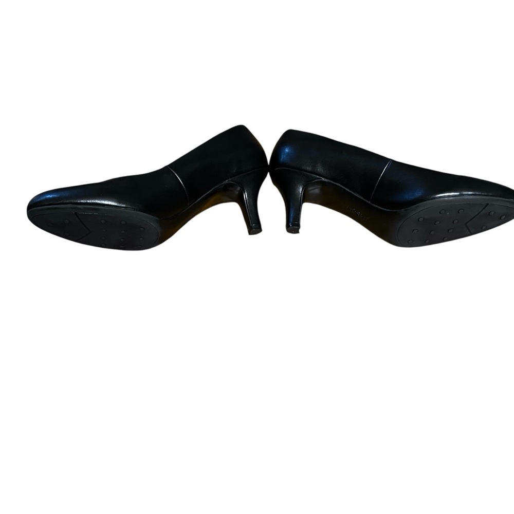 LIFE STRIDE Soft System Parigi Black Faux Leather Classic Work Pump 11M - Picture 3 of 8